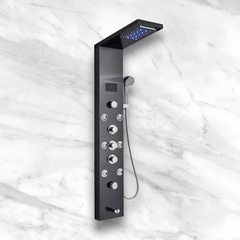 Colonne de Douche Hydromassante LED 6 Modes et Affichage Digital