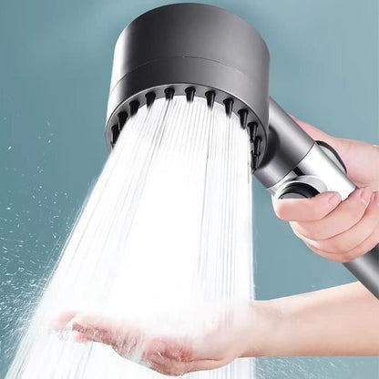Pommeau de Douche - Haute Pression - 4 Modes Réglables - Anti‑Calcaire - Économie d’Eau